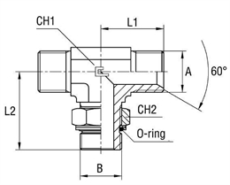 Тройник центральный BSP 1/2" (Г-Г-Г)