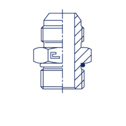 Тройник-переходник JIC 1-5/16"(Г)-UNF 1-1/16"(Г)
