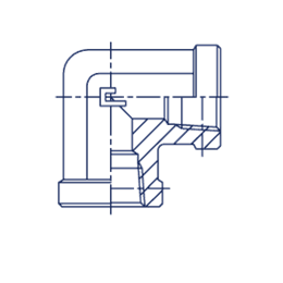 Угловая крестовина 90° BSP 1-1/2"