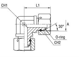 Угловая крестовина 90° BSP 3/4" (Г)