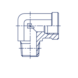 Угловая крестовина 90° NPT 3/8", артикул 303903