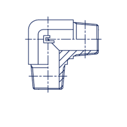 Угловой адаптер 90° метрический M12x1.5-M12x1.5