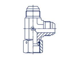 Угловой адаптер JIC 1/2" (Г-Ш)