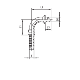 Фитинг BEL угловой 90° DN25-30 (Ш)