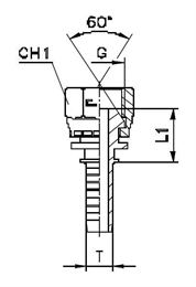 Фитинг BSP прямой DN08 3/8" (Г)