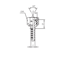 Фитинг BSP прямой DN38 2" штифтованный