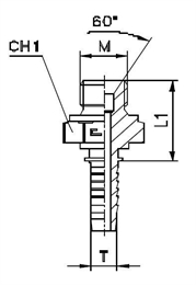 Фитинг DKM прямой DN06 M12x1.5 (Ш)