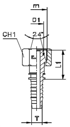Фитинг DKO-L прямой DN32 M45x2 (Г)