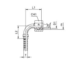 Фитинг DKO-S угловой 90° DN06 M20x1.5 (Г)