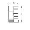 Муфта Interlock (навивочная конструкция, двойная зачистка) 4SP/4SH/R13/R15 BHH12 DN=19 - фото 120785