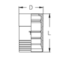 Муфта Interlock (навивочная конструкция, двойная зачистка) R13/R15 BH1320 DN=31,5 - фото 120790