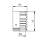 Муфта Interlock 4SP/4SH/R13/R15 805802 DN=25 - фото 120794