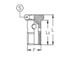 Фитинг для РВД BANJO BOLT BSP (дюймовый) 06VS04 F:1/4"-19|L:34,3|L1:29,5|S:19 - фото 125059