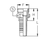 Фитинг, метрическая наружная резьба, конус 24° CX04MM10L DN=6,3 - фото 125108