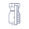 Фитинги BSP, внутренняя резьба, конус 60°, обжатая гайка, BS 5200, ISO 12151-6 HX0302FGP DN=5 - фото 125240