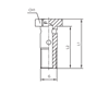 Фитинги для РВД BANJO BOLT BSP дюймовые 804801 CH1:14|G:1/8|L1:26|L2:21 - фото 125558