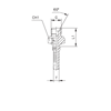 Фитинги для РВД BSP Interlock наружная резьба, конус 60°, ISO 8434-6 (BS 5200) 807001 DN=19 - фото 125723