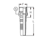 Фитинги РВД NPTF Interlock, наружная резьба, конус 60°, SAE J516 CH1212NPT DN=19 - фото 127072