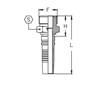 Фитинги РВД ORFS Interlock, наружная резьба CH1616MRS DN=25 - фото 127131