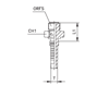 Фитинги РВД ORFS Interlock, наружная резьба, ISO 8434-3 (SAE J1453) 807401 DN=19 - фото 127134