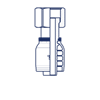 Фитинги РВД ORFS, внутренняя резьба, накидная гайка, серия H HX0812FRS DN=12,5 - фото 127220