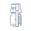 Фитинги РВД ORFS, наружная резьба, серия H HX0810MRS DN=12,5 - фото 127399