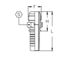 Фитинги РВД SAE, наружная резьба, конус 45°, SAE J513 CX0507MJ DN=8 - фото 127448