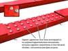 Подъемник четырехстоечный г/п 6500 кг. платформы для сход-развала PEAK 414A красный - фото 59945