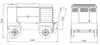 Размеры передвижного дизельного компрессора CPS 580-14