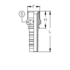 Фитинг DN 20 BSPT 1 CS