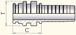 Фитинг DN 16 Staplelock SAE J1467 d=20.9 STECK 20.9