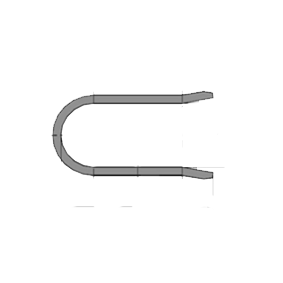 Скобы для фитингов STECK 67011-С-04-PM A:34|B:7.7|T:4|Размер фитинга STECK 1:1/4"