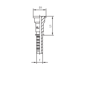 Фланец SAE, код 62 805301 DN=12