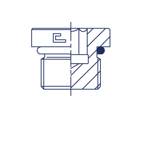 Заглушка VH (Ш) UNF 1.1/16 (o-ring)